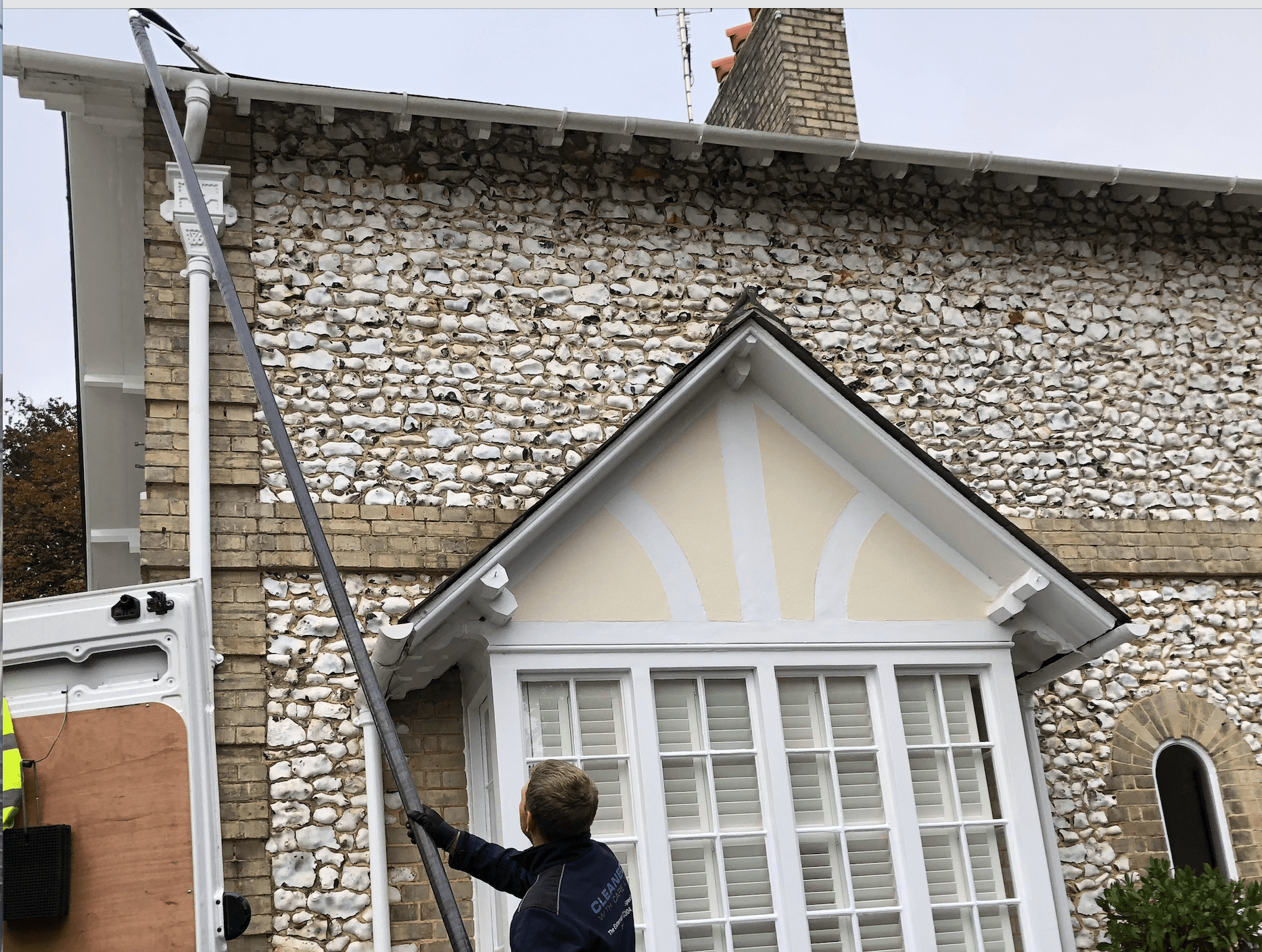 Professional gutter cleaning tools and equipment used by The Roof Moss Cleaners in Stotfold